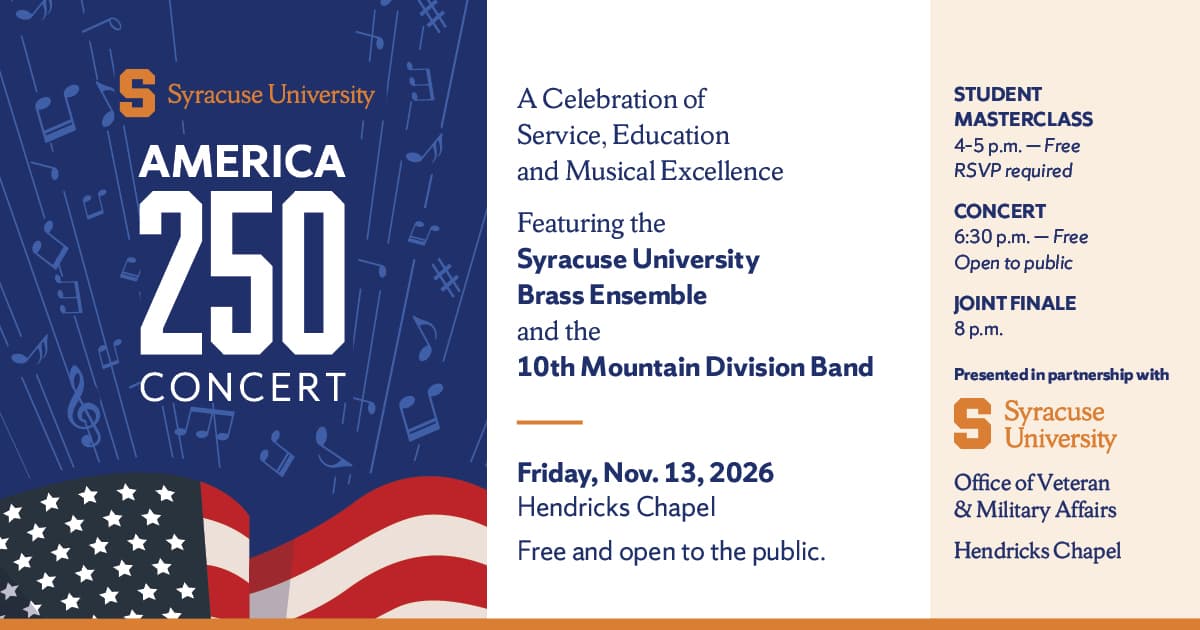 America 250 concert graphic formatted for Facebook